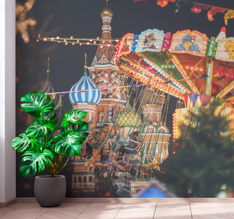 Fotomurale città carnevale di san basilio - TenStickers