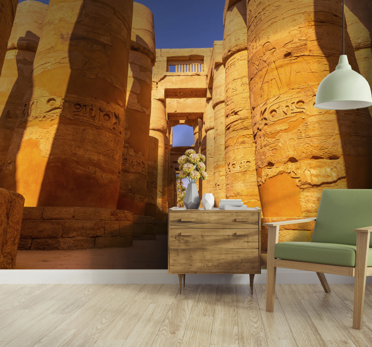 Fotomurale città colonne del tempio storico - TenStickers