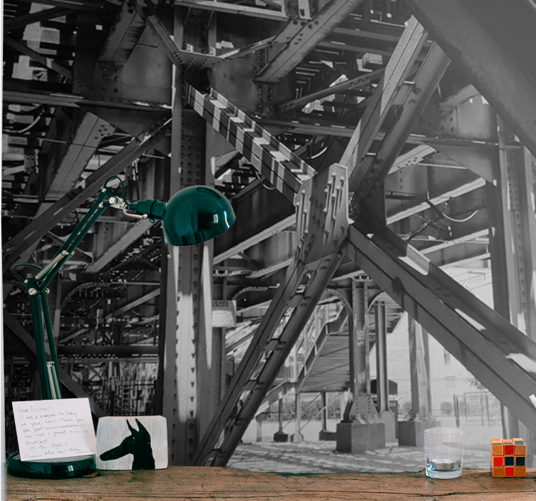 Fotomurale città design strutturale urbano - TenStickers