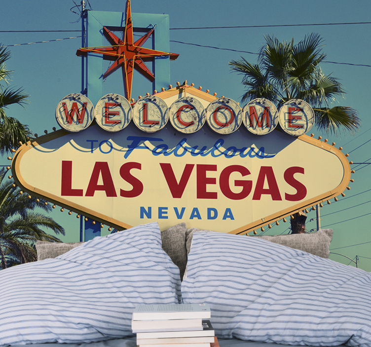 Fotomurale città insegna classica di las vegas - TenStickers