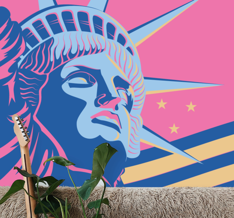 Fotomurale città monumento liberty - TenStickers