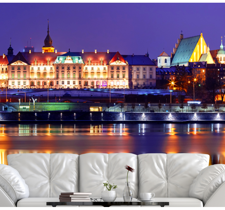 Fotomurale città riflessione del paesaggio urbano storico - TenStickers