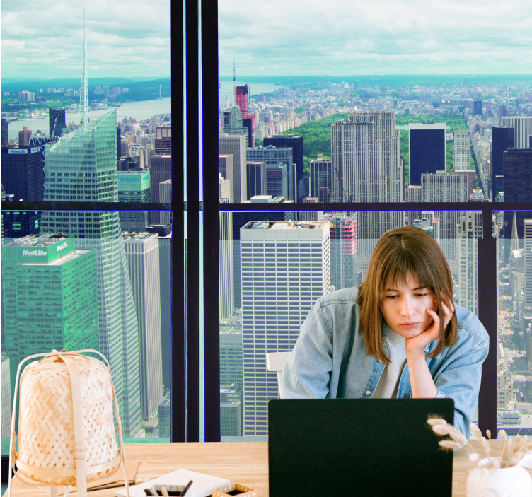 Fotomurale città skyline di new york - TenStickers