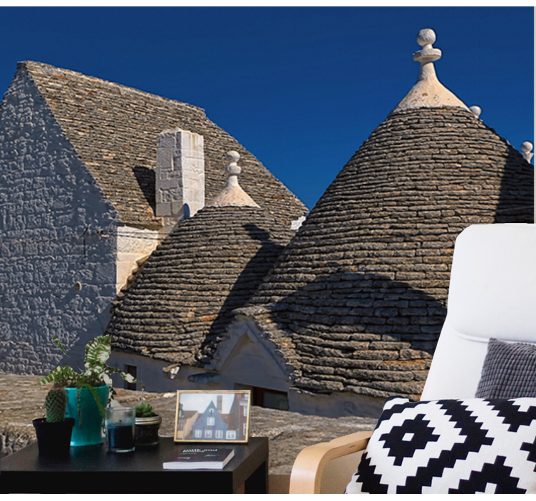 Fotomurale città tetti dei trulli - TenStickers