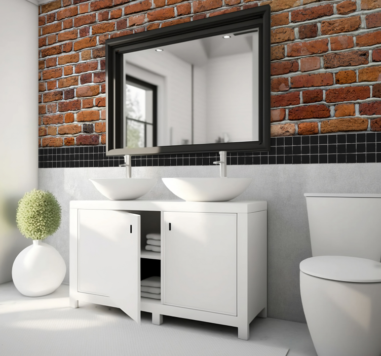 Fotomurale con mattoni rustici - TenStickers