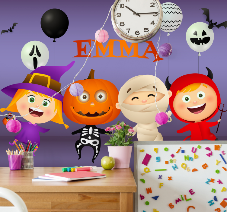 Fotomurale di halloween amici divertenti - TenStickers