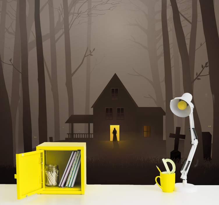 Fotomurale di halloween casa infestata inquietante - TenStickers