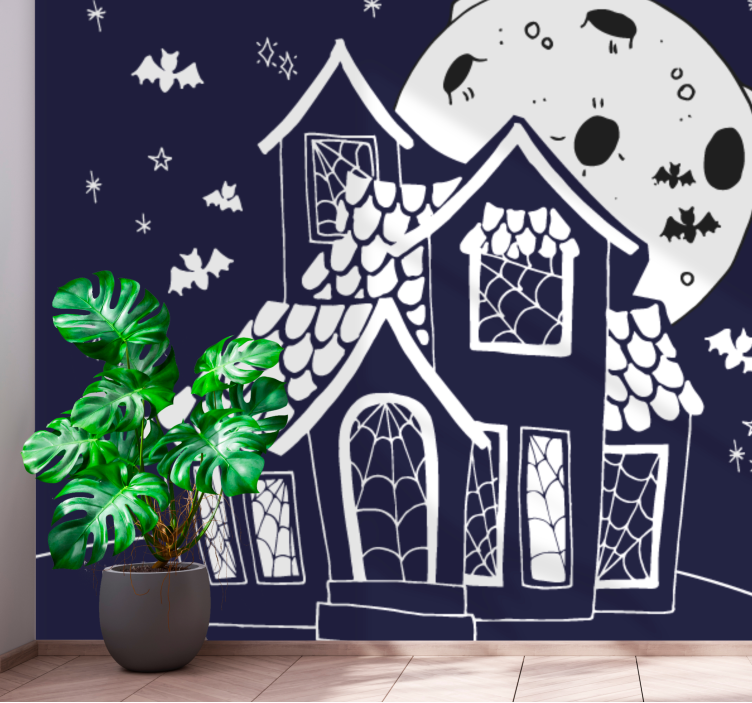 Fotomurale di halloween casa infestata spettrale - TenStickers
