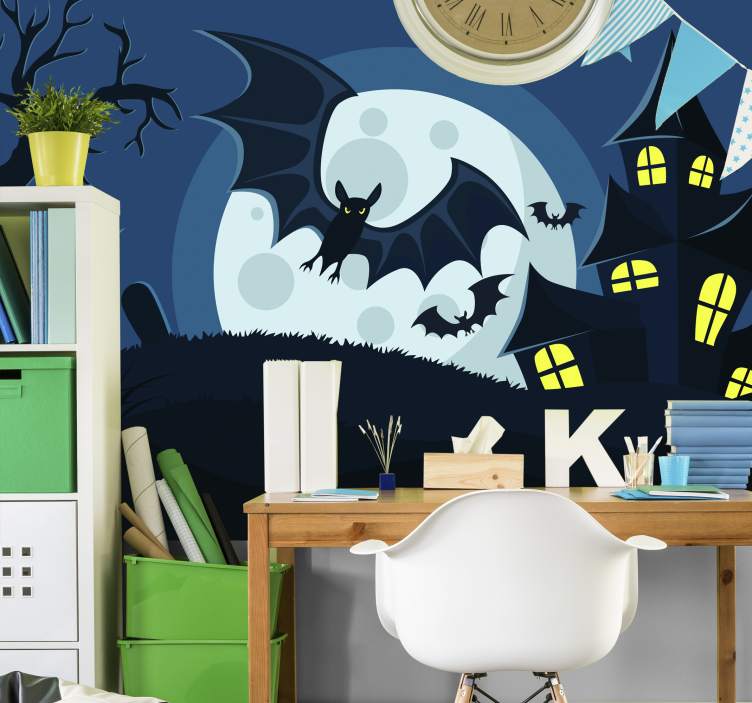 Fotomurale di Halloween scena della casa infestata - TenStickers