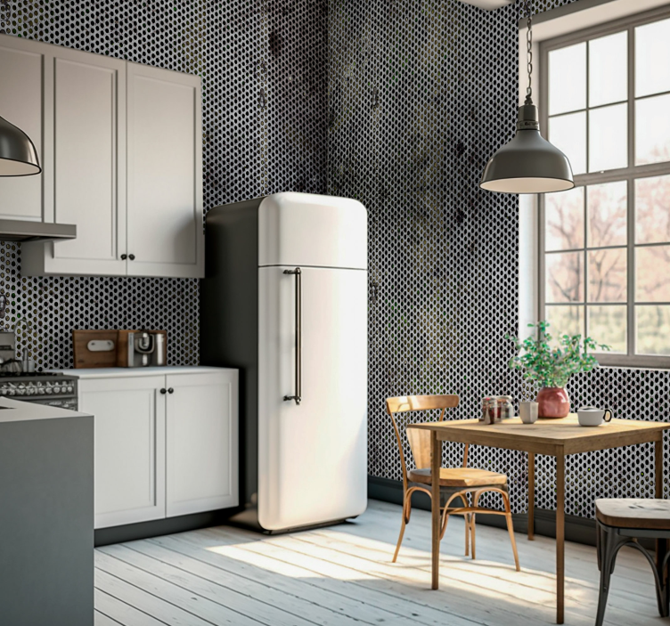 Fotomurale effetto metallo forato - TenStickers