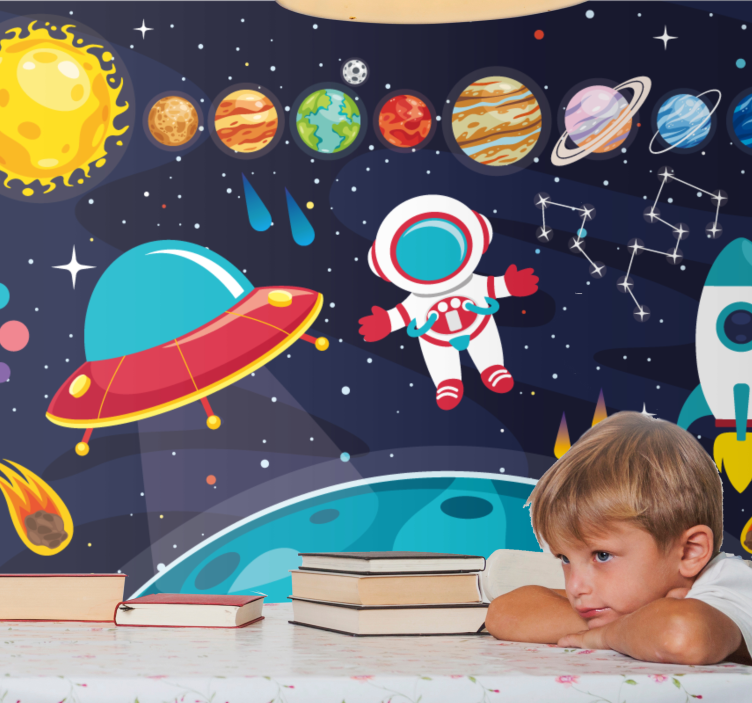 Fotomurale fantasia concetto di ricerca cosmica - TenStickers