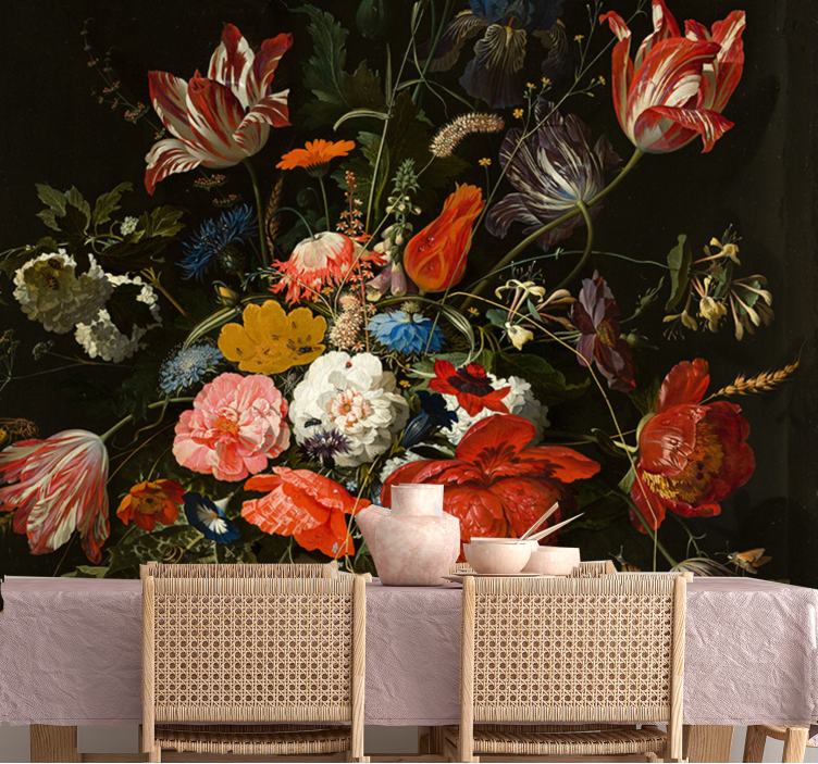 Fotomurale fiori bouquet floreale vibrante - TenStickers