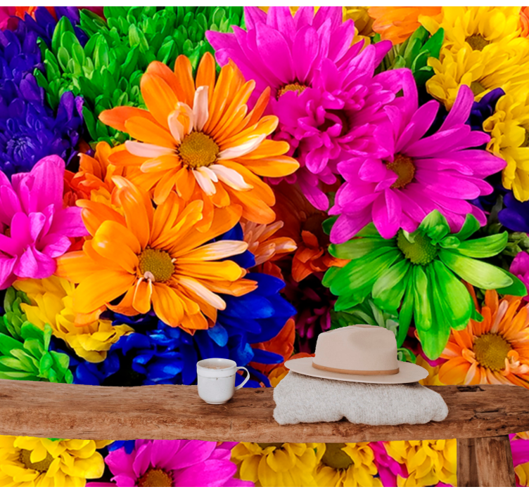 Fotomurale fiori composizione botanica colorata - TenStickers