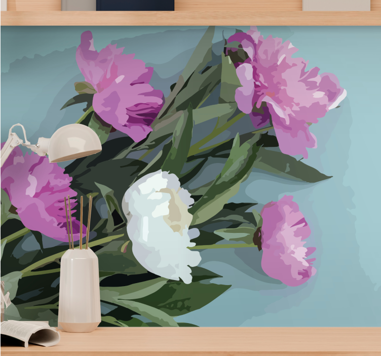 Fotomurale fiori composizione di peonie - TenStickers