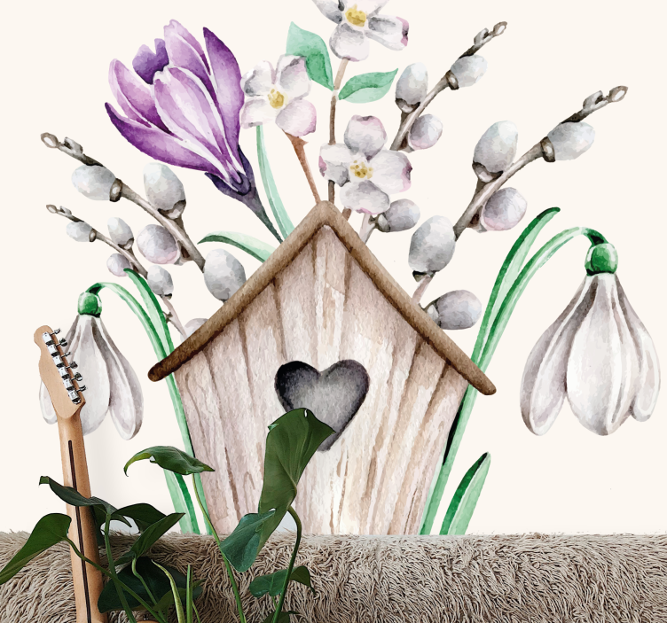 Fotomurale fiori composizione floreale cottage - TenStickers