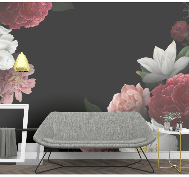 Fotomurale fiori composizione floreale raffinata - TenStickers