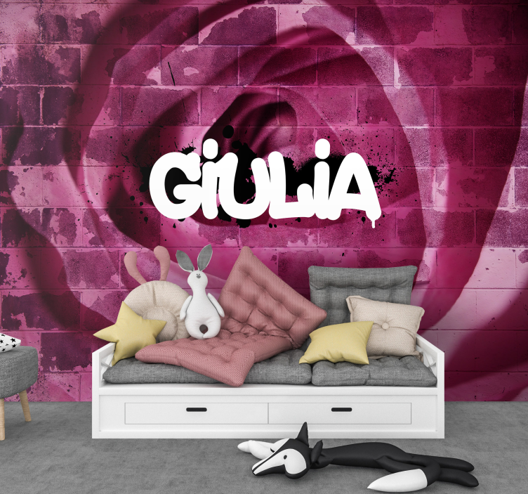 Fotomurale fiori design personalizzato della rosa - TenStickers