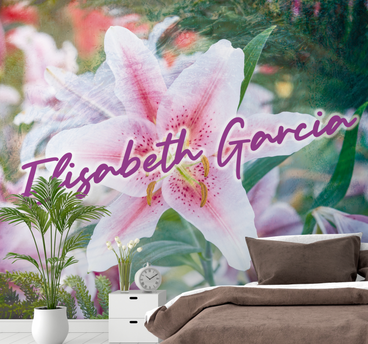 Fotomurale fiori eleganza floreale del giglio - TenStickers