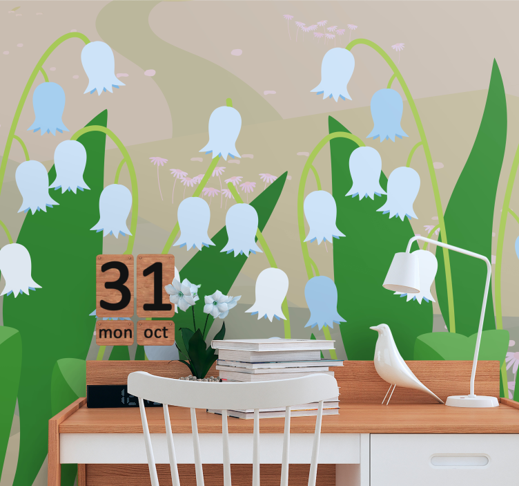 Fotomurale fiori fioriture delicate - TenStickers