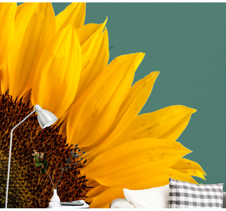Fotomurale fiori primo piano di girasole - TenStickers