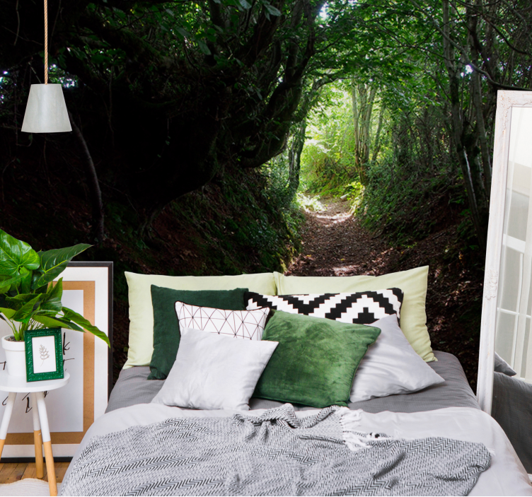 Fotomurale foresta sentiero nel bosco - TenStickers