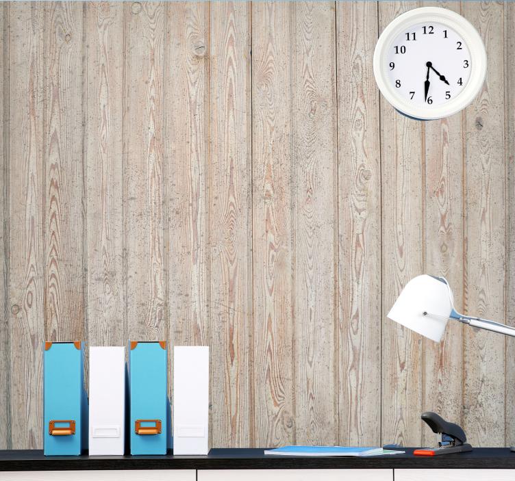 Fotomurale legno pannelli in legno chiaro - TenStickers