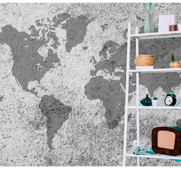 Fotomurale mappamondo mappa artistica globi - TenStickers