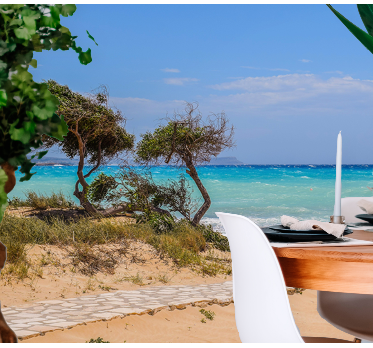 Fotomurale mare percorso scena serena - TenStickers