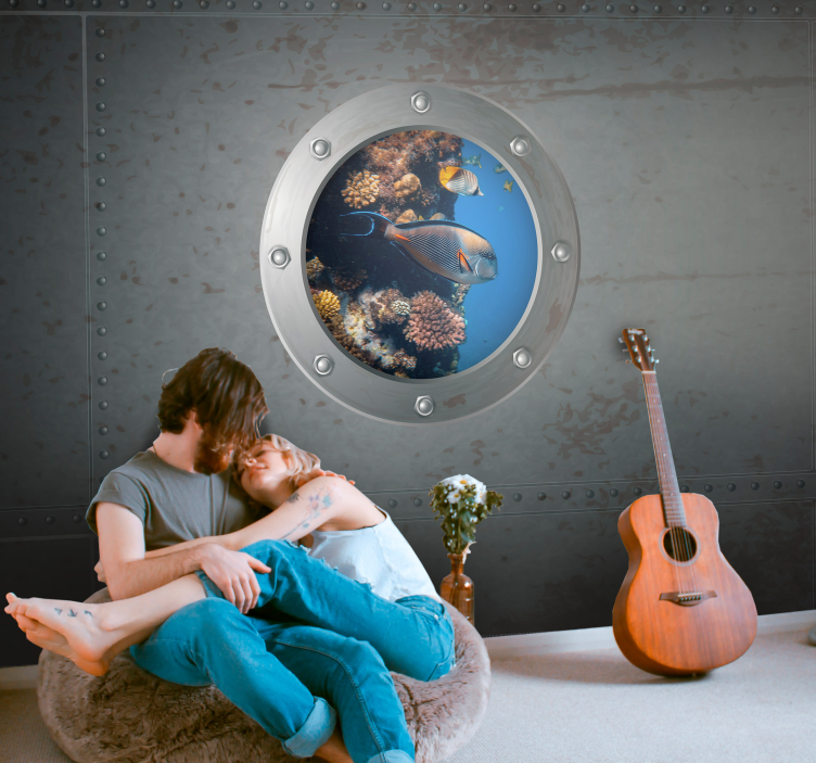 Fotomurale mare vista della vita acquatica - TenStickers