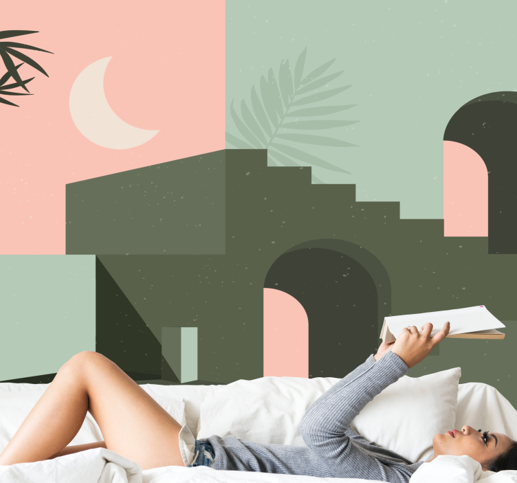 Fotomurale moderno composizione geometrica astratta - TenStickers