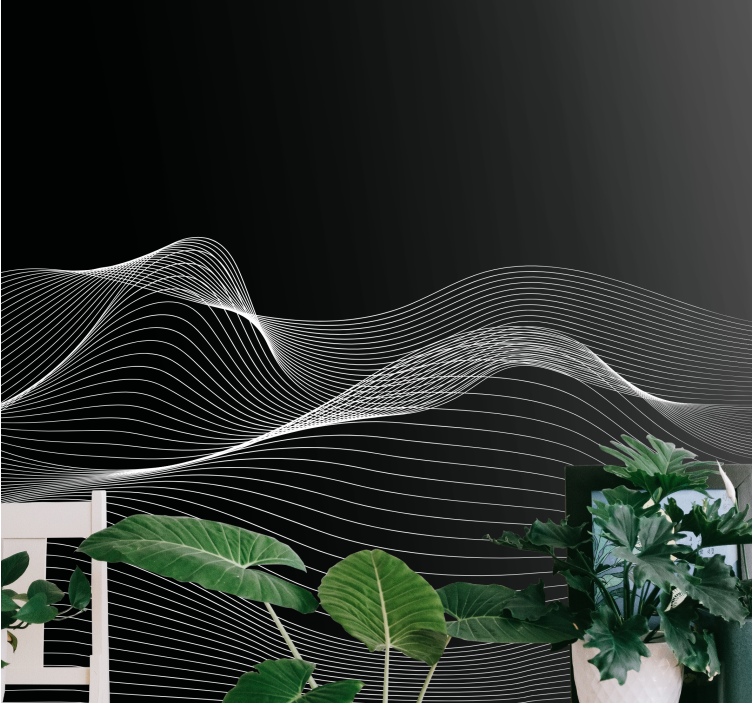 Fotomurale moderno linee fluide ed eleganti - TenStickers