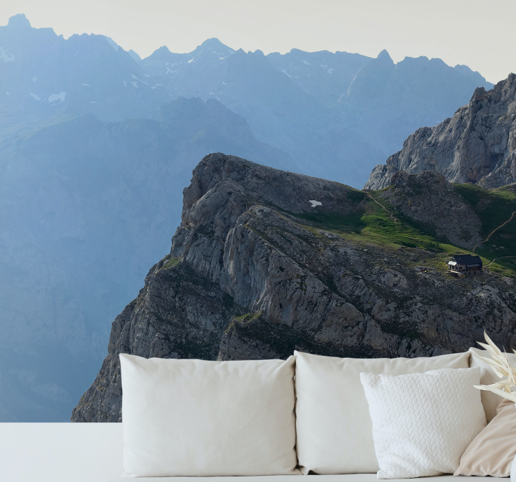 Fotomurale montagna grande vista sulle montagne - TenStickers