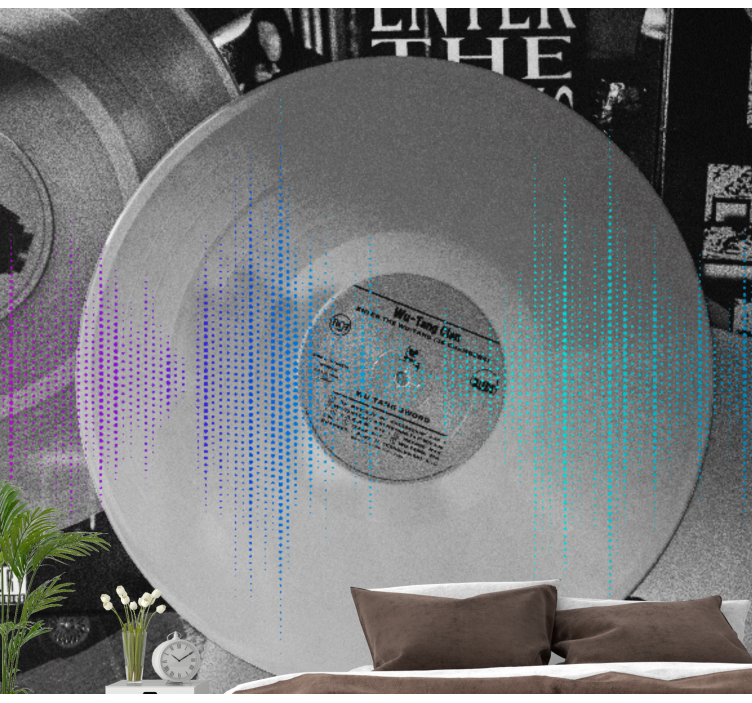 Fotomurale musicale onde sonore in vinile - TenStickers