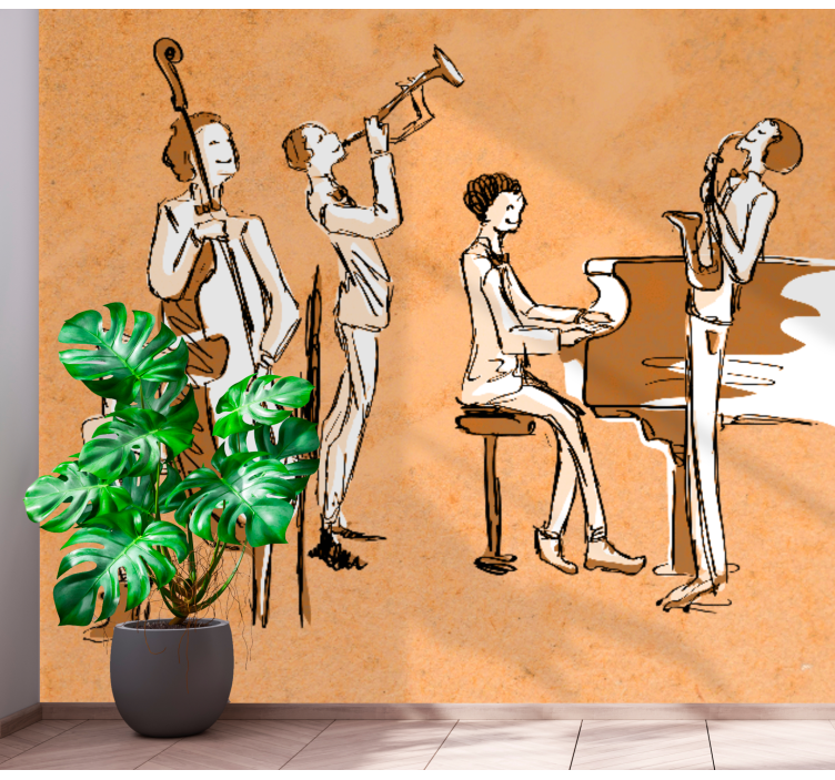 Fotomurale musicale performance di jazz band - TenStickers