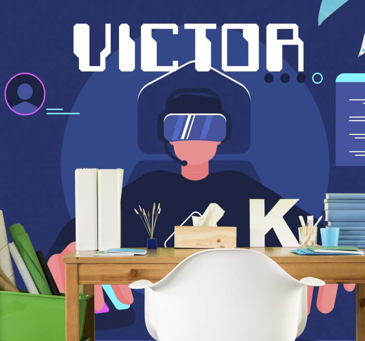 Fotomurale musicale realtà virtuale di gioco - TenStickers