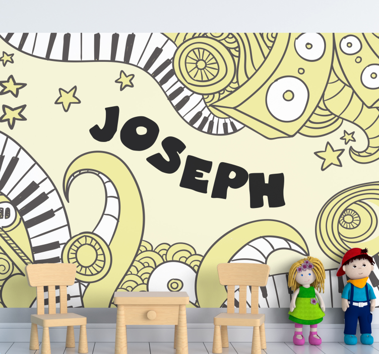 Fotomurale musicale schema di note musicali - TenStickers