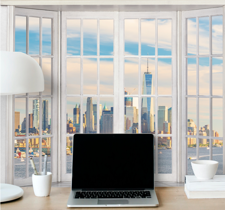 Fotomurale new york vista skyline di new york - TenStickers