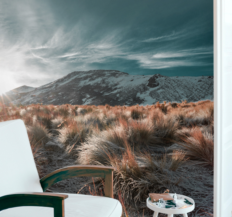 Fotomurale paesaggi alba in montagna - TenStickers