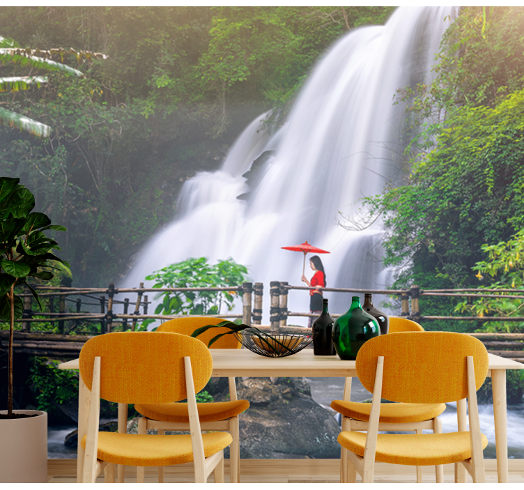 Fotomurale paesaggi cascata serene - TenStickers