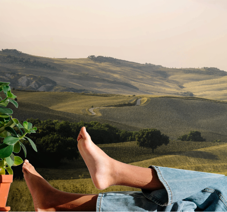 Fotomurale paesaggi colline morbide - TenStickers