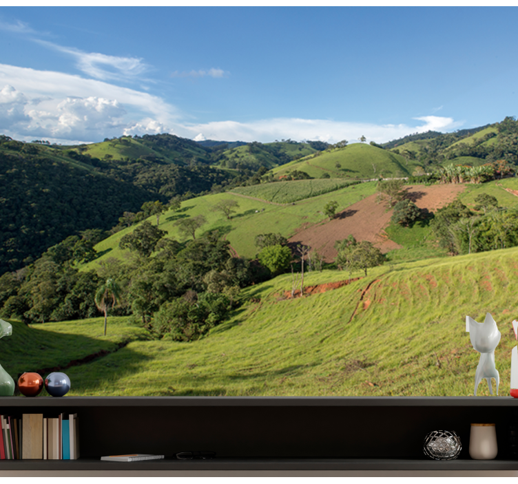 Fotomurale paesaggi colline verdeggianti - TenStickers