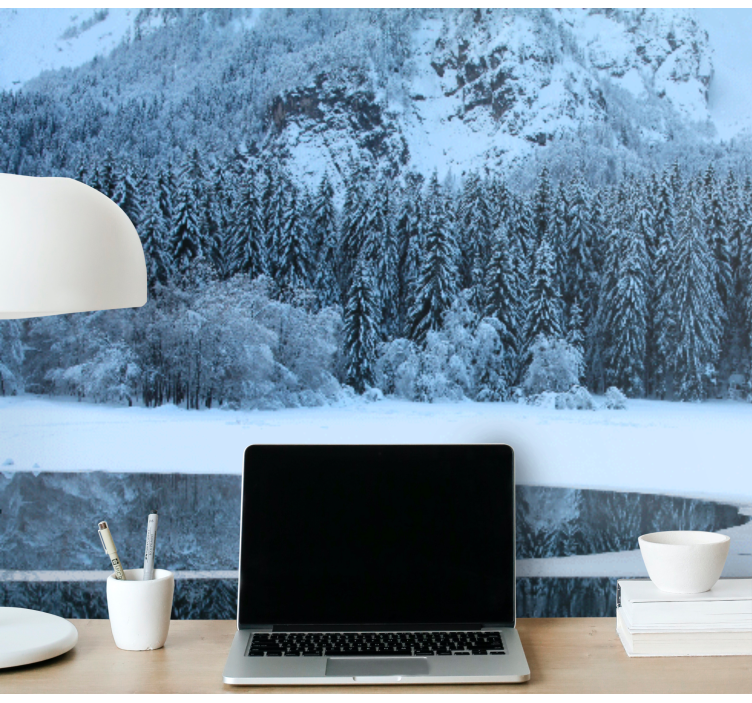 Fotomurale paesaggi paesaggio invernale sereno - TenStickers