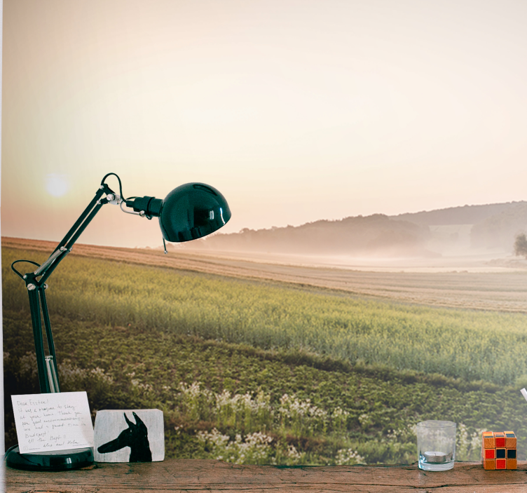 Fotomurale paesaggi prati verdi e tranquilli - TenStickers