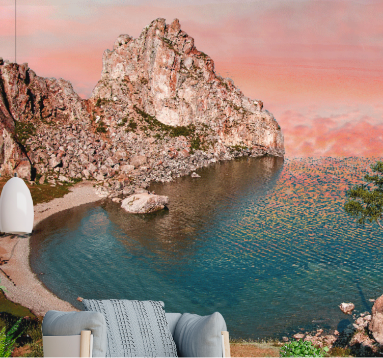 Fotomurale paesaggi prospettiva oceano tranquillo - TenStickers