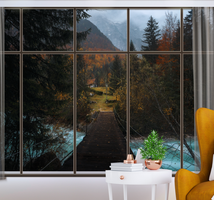 Fotomurale paesaggi scena sentiero di montagna - TenStickers