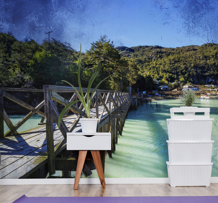 Fotomurale paesaggi sentiero costiero panoramico - TenStickers