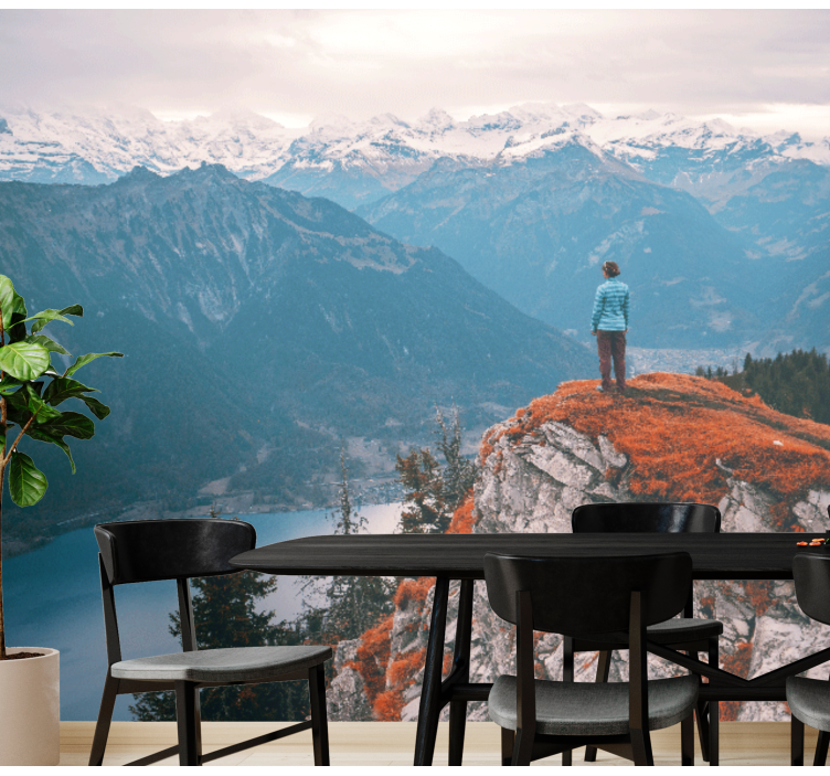 Fotomurale paesaggi serenità di montagna - TenStickers