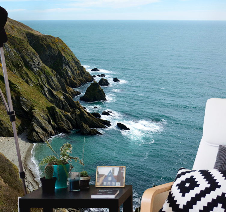 Fotomurale paesaggi struttura di pietra marittima - TenStickers