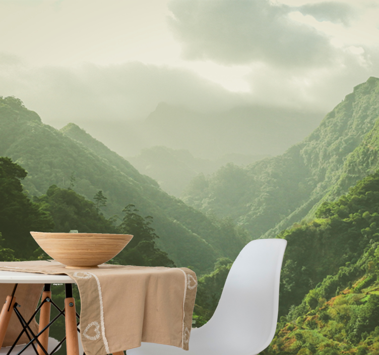 Fotomurale paesaggi valle di montagna - TenStickers