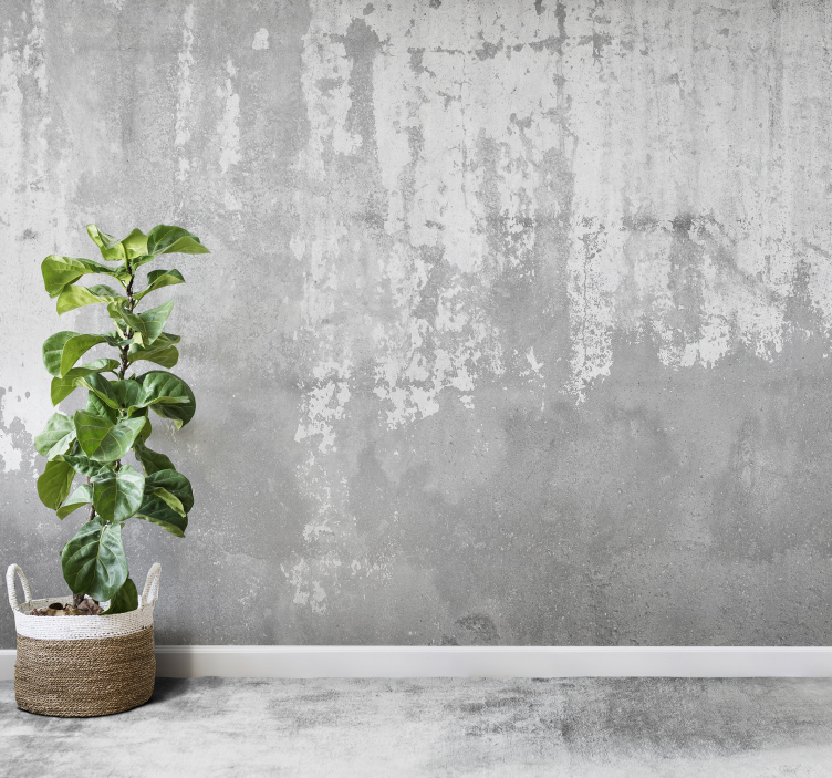 Fotomurale di pietra grezza muro di cemento - TenStickers